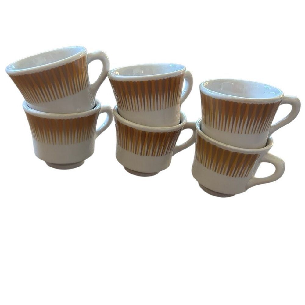 6 Paul McCobb Jackson China MCM Coffee Mugs